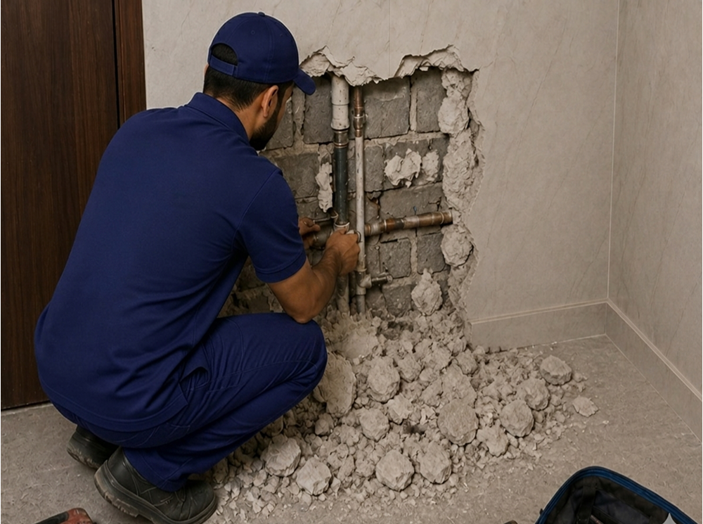Concealed Pipe Leakage Repair